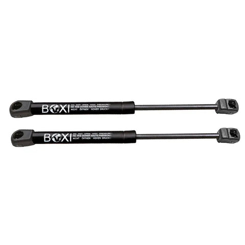 Pair Rear Window Lift Gas Struts For Pontiac Vibe 2003 Through 2008 Wagon Heavy Duty Shock Dampers showing black steel construction.