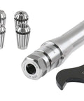 R8 Shank ER16 Collet System 8 Piece Set With 3 Thirty Second Inch To 3 Eighths Inch Collets Includes 1 Wrench In A Fitted Box Self Releasing Design: R8 shank, 8 collets and wrench
