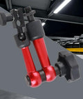 Magnetic Base Holder For Test Indicator With M5 Thread Universal Flexible Arm Stand For Dial Gauges in red alloy