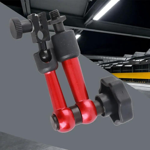 Magnetic Base Holder For Test Indicator With M5 Thread Universal Flexible Arm Stand For Dial Gauges in red alloy