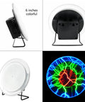 6 Inch Plasma Disk Light Show For Parties And Home Decor Multicolor Plasma Plate That Responds To Music Or Touch Display