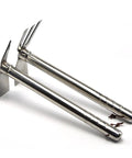 Stainless Steel Garden Pickaxe Hoe Grab-And-Go Double-Use Tool For Planting And Weeding, Lightweight Hand Hoe For Garden Bed Prep