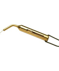 Brass Inline Universal Nipple Pick For Muzzleloading Breech Cleaning tool showing brass body and wire pick