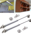 2 Pack Heavy Duty Gas Struts Rock Solid Soft Close Lift Supports provide smooth gas springs for cabinet doors and toy boxes.
