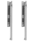 Silent Drawer Glides With Slow Closing Hydraulic Dampening For Storage Cabinets And Containers, Heavy Duty Cold Rolled Steel Sliding Rails
