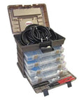 Auto AC Line Repair Kit With 87-Piece Set And 20-Foot Hose showcasing organized components in a storage case.