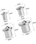 Premium Dowel Centers For Woodworking 6-8-10-12mm Locating Pins Set size view for joinery and alignment in projects