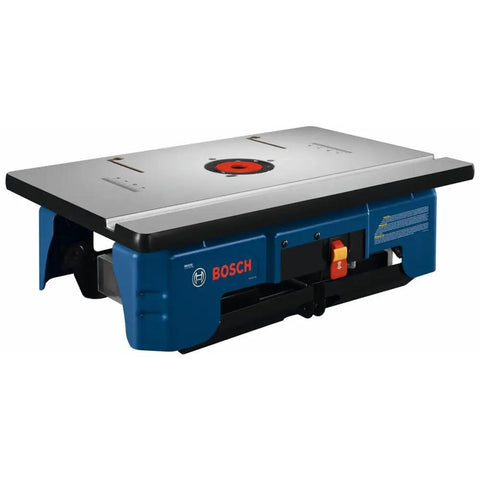 Ultra Portable Benchtop Router Table with Folding Legs, Easy Click Router Mounting System, Laminated MDF Top for Smooth Cuts