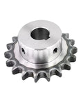 Get Your 1pc Industrial Drive Sprocket Wheel For Steel Chain Gear In 10-14 Teeth Sizes With Bore Options Ranging From 10 To 32mm showing a heavy duty pinion gear.