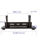 Wooden Katana Wall Mount Sword Stand For Samurai Swords Display Rack Holder Ancient Chinese Style Hanger 1 Layer Black
