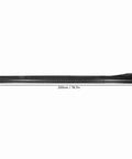 Universal Car Side Skirt With Abs Carbon Fiber Style Gives Your Ride A Badass Edge, 200cm long, 11cm high, durable ABS material.