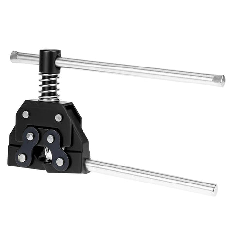 Universal Roller Chain Tools Kit With Carbon Steel Chain Breaker, Cutter, Holder And Puller For Bicycles, Motorcycles, And ATVs, Beefy Build, Fits 25 35 41 50 60 And More