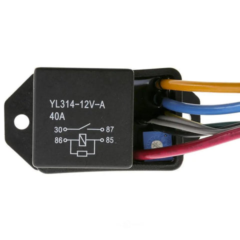 Upgrade Your Ride With This Heavy Duty Engine Cooling Fan Module Relay Switch With Colorful Wires for Easy Installation.