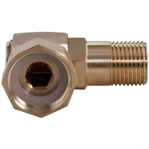 Heavy Duty Brass Swivel Hose Fitting Kit With Sealing Tape And Washers Fixes Kinks Fast For Garden Hose Assembly Repair Upgrade Using Rotary Joint Adapter 1/2 Inch Sizes, brass elbow