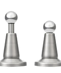 DS002 Stainless Steel Modern Soft Catch Magnetic Door Stop Wall Mount In Brushed Satin Nickel, front view
