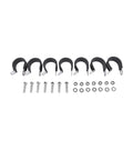 No Sweat Fuel Line Quick Fix Kit For Chevy Silverado Gmc Sierra 1500 Classic 2004 To 2007 V8 gas engine, includes black clamps and bolts.