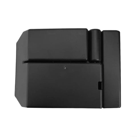Straight Up Solid Setup For Tesla Cybertruck Center Console Organizer 2024 And 2025 Custom Molded TPE Storage in black.