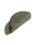 Front view of Woodruff Key 1/4 Inch By 3/4 Inch DIN 6888 Replacement For Tractors And Machinery, steel construction.