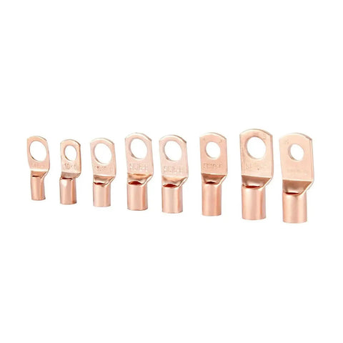 Get This Cool 60 Pc Copper Cable Crimp Terminal Connector Kit With Sc6-25 Wire Lug Ring Connectors Perfect For Wiring Jobs And Making Solid Electric Connections On Your Vehicle Or Home Project Today. set of copper ring lugs