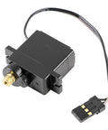 Black micro metal gear RC servo for 1/12-1/18 scale trucks, Beefed Up Micro Metal Gear RC Servo Upgrade For Arrma And Losi One Twelfth To One Eighteenth.