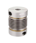 Kick Your Setup Up A Notch With Pro Grade Aluminum Bellows Coupling Featuring Locking Clamping Hub Shaft Coupler, 55x72 size.