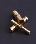 Heavy Duty Brass Barbed Hose Fitting Connector Set For 3mm To 25mm Hoses Leak Proof Copper Coupler on black background