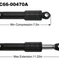 Pack Of 4 Washer Shock Absorbers For Samsung Washers To Stop The Shake Front Black And Rear Yellow Replacement Kit DC66-00470A