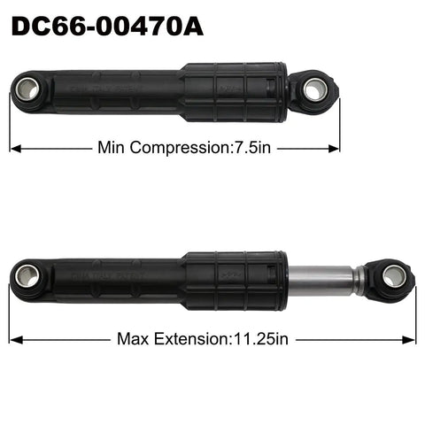 Pack Of 4 Washer Shock Absorbers For Samsung Washers To Stop The Shake Front Black And Rear Yellow Replacement Kit DC66-00470A