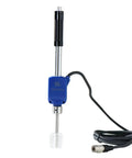 Heavy Duty Handheld Digital Metal Hardness Tester With Dual Coil Design And Wireless Print Capabilities For Steel Or Aluminum Alloy Straight Up Precision Testing, showing the probe and cable.