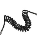 Top Tier Polyurethane Coil Air Hose Featuring G 1 8 Female Thread Connection Designed For Airbrush And Paint Projects High Flexibility Ensures Smooth Movement Without Kinking 2 Meter Length black coiled hose with G1/8 female ends