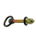 Heavy Duty Swivel Mirror Screws In Classic Antique Brass Finish, 3.2 Inch long zinc alloy screw with rotating ring for easy installation.