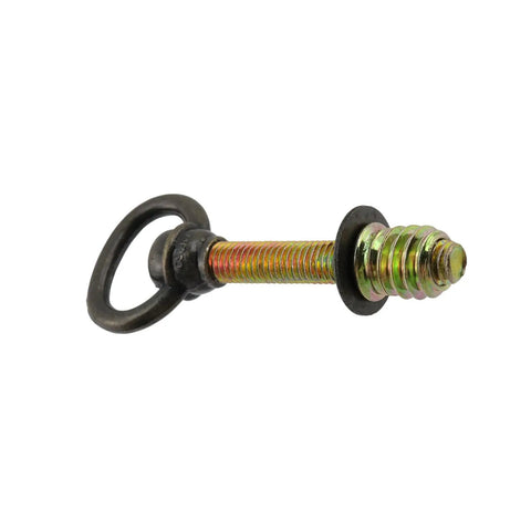 Heavy Duty Swivel Mirror Screws In Classic Antique Brass Finish, 3.2 Inch long zinc alloy screw with rotating ring for easy installation.