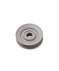 V Groove Idler Pulley Wheel 3 Inch Dia With 5 Eighth Bore For 4L And 5L Belts, steel, top view