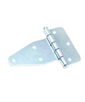 Straight Up Heavy Duty Galvanized Iron Triangle Hinge with Thickened Reinforced Arms for tough mechanical equipment.