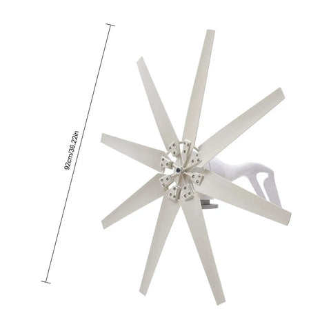 Off Grid Wind Turbine Generator Kit With 5000W Windmill 8 Nylon Blades 12V 24V 48V Controller Hybrid Solar Wind Power System 92cm