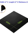 Solid Silicone Rubber Sheet 60A Durometer Heat Resistant Heavy Duty Pro Grade 3 Pack 12x12 Inch Thick 1/25 Inch Gasket Material