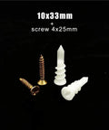 100 Sets Self Drilling Drywall Anchors With Tapping Screws Kit Easy Install Heavy Duty Wall Mount Fasteners With Yellow Zinc Finish Rust Resistant Carbon Steel No Pre Drill Needed Keeps Shelves TVs And Decor Solid As A Rock. 10x33mm anchors and 4x25mm screws