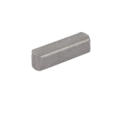 Close-up of a single piece from the Gray Steel Key Stock Set 12x3x3mm Pro Grade Keystock 120 Piece Heavy Duty Machining Supply