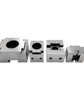 Rock Solid Cnc Machining Tabletop Adjustable Side Clamping Block Precision Vice With Heavy Duty Wedge Quick Change Fixturing M14 Two Way Shop Ready Setup, stainless steel clamping blocks in various sizes.