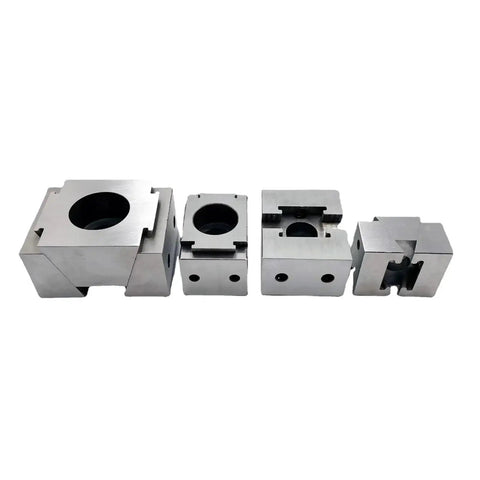 Rock Solid Cnc Machining Tabletop Adjustable Side Clamping Block Precision Vice With Heavy Duty Wedge Quick Change Fixturing M14 Two Way Shop Ready Setup, stainless steel clamping blocks in various sizes.