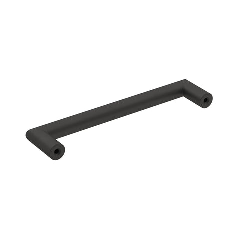 Matte Black Revolve Cabinet Pull 5-1/16 Inch Center To Center For Modern Cabinets And Drawers Ideal For Kitchen Bathroom And Furniture Hardware
