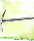 Small Stainless Steel Garden Hoe Double Use Tool For Planting And Weeding In The Yard Lightweight Durable And Easy To Swing.