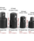 Cool Anu Limen 4 Piece Chrome Vanadium Socket Adapter Set Makes Auto Repair A Snap With Flexible Drive Reducers And Converters For Quick Torque Fixes Without The Hassle, four socket adapters