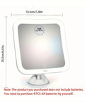 Game Changing 10X Magnifying Lighted Makeup Mirror With Natural Daylight LEDs, Compact Cordless Vanity, Locking Suction, 360 Rotation.