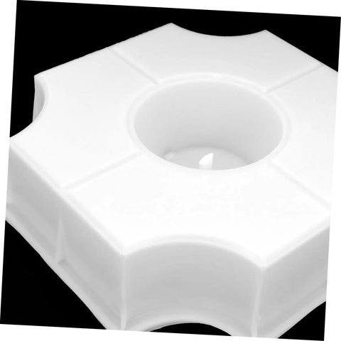 Medium Hole Tiles Concrete Mold For Stepping Stones, Reusable DIY Garden Path And Patio Paver Maker, 10.62 X 10.62 X 2.36 In, close-up