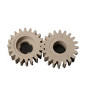 Pump Gears For Ice Cream Machine Extruder, Heavy Duty Pump Parts For Ice Cream Makers, Easy Install And Maintenance, High Temp Up To 105C, Replacement Components For Commercial And Home Use, two beige gears
