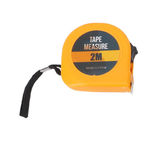 All-Purpose Home Hardware Tool Kit For Furniture Assembly And Electrical Repairs includes orange 2m tape measure.