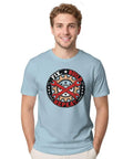 Chill Mechanical Engineer T-Shirt For Real Builders Vintage Gear Badge Design Soft 100% Cotton Tee worn by smiling male model.