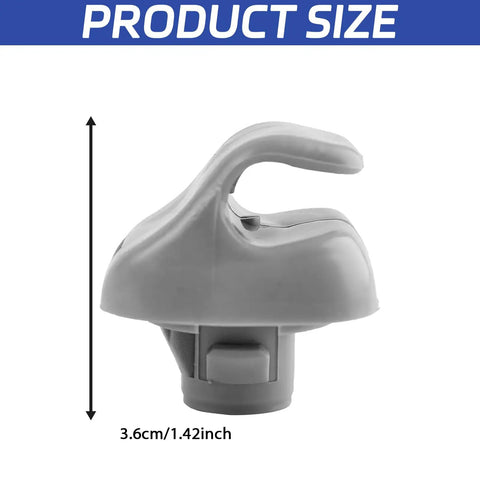 Side view of 2 Pack Sun Visor Clip Replacement For Honda Civic CRV Acura TSX RSX Gray Car Visor Clip Retainer Hook