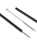10 Piece 7 Inch Gutter Screws With Ferrules And Driving Tool for Eave Gutters shown disassembled on white background